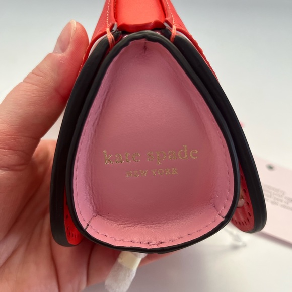 Kate Spade Wing It Wicker Butterfly Coin Purse On A Chain - Picture 4 of 9